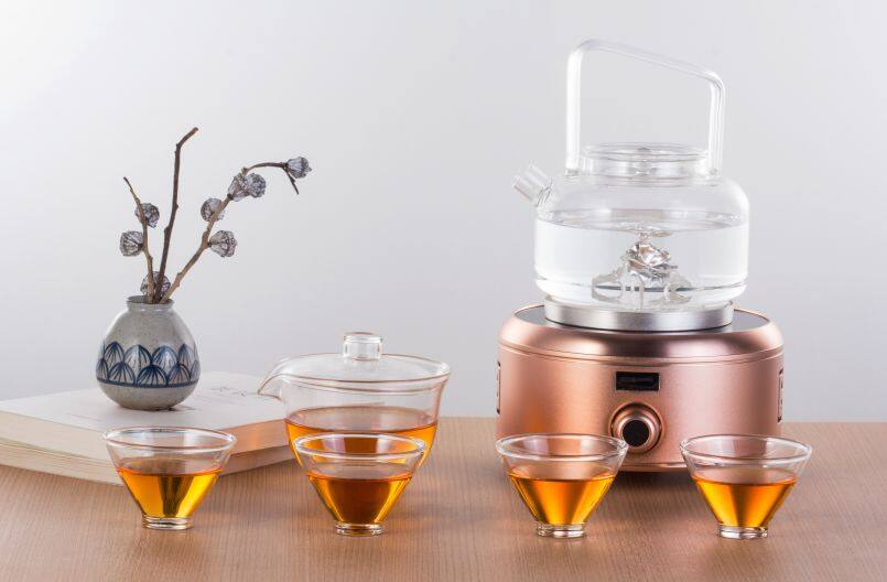 观赏性养生银壶：风荷听雨