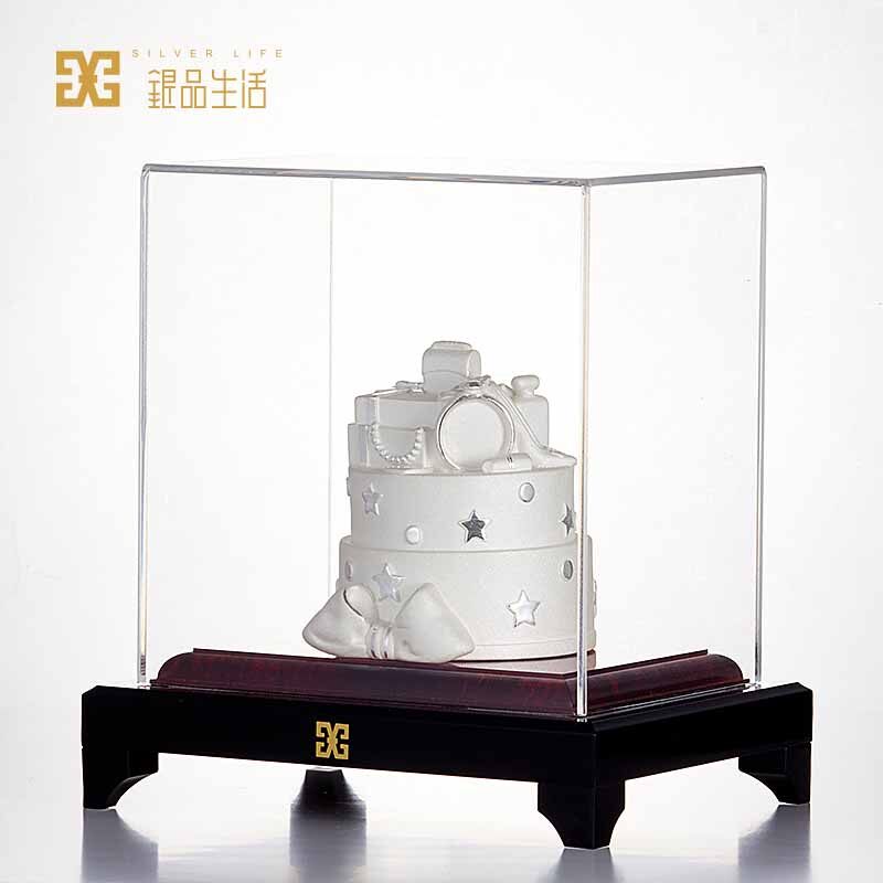 足银梦想成真银饰摆件蛋糕造型设计家居客厅店铺办公室创意银饰品
