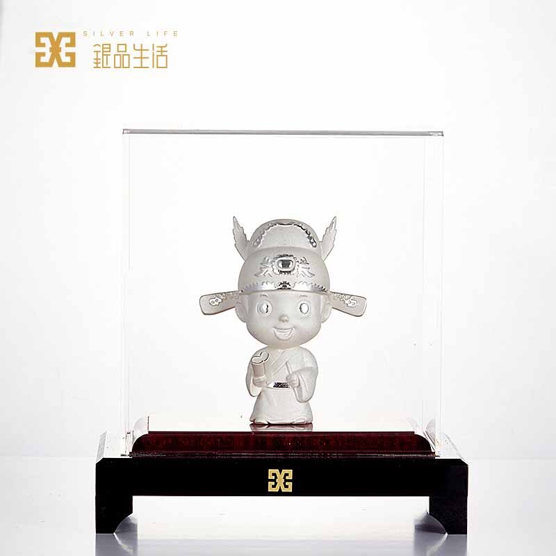 足银金榜题名银饰摆件状元郎造型设计家居客厅店铺办公室创意银饰品