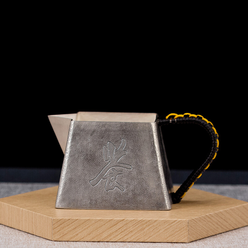 足银公道杯实用纯银分茶器 纯手工茶壶茶道家用银壶银制礼品